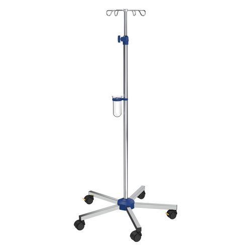 带滑轮输液架 - I-N41222 - provita medical - 4 个钩子 / 不锈钢 / 用于床