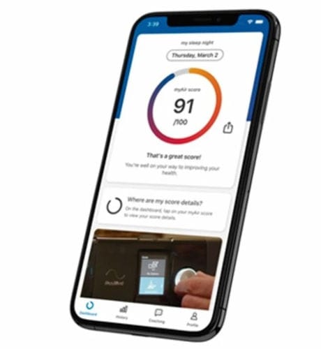 医用移动应用 - myAir™ - ResMed Europe - PPC / 管理 / 加工