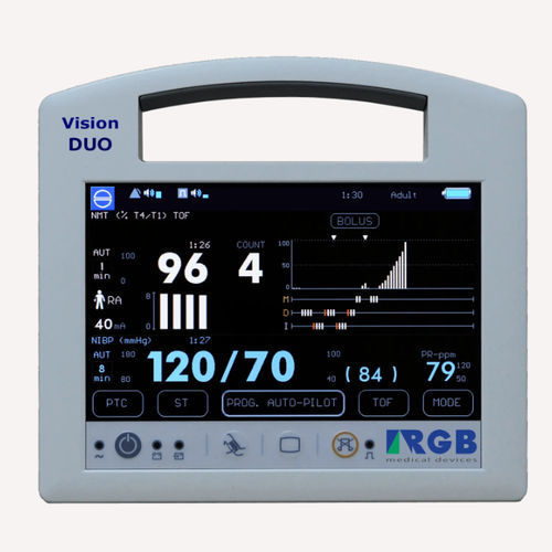 便携式病人监护仪 - VisionDuo - RGB Medical Devices - 神经肌肉传递 / 麻醉