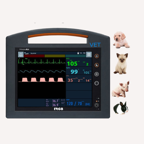 便携式多参数监护仪 - VisionAir VET - RGB Medical Devices - ECG / RESP / TEMP