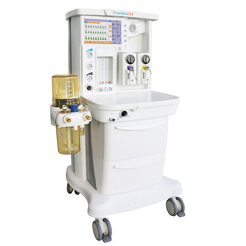 儿科麻醉站 - CWM-302 - Nanjing Chenwei Medical Equipment Co.,Ltd - 推车式 / 带呼吸监控 / 带呼吸机