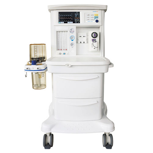 麻醉工作站推车 - CWM-201A - Nanjing Chenwei Medical Equipment Co.,Ltd - 带呼吸监控 / 带呼吸机 / 带电动气体混合器