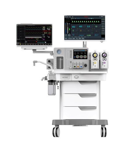 新生儿麻醉站 - M9 - Nanjing Chenwei Medical Equipment Co.,Ltd - 儿科 / 移动式 / 带呼吸监控