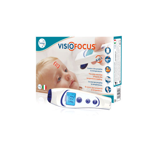 儿科体温计 - VisioFocus® 06400 - Tecnimed - 额头 / 非接触式 / 多功能