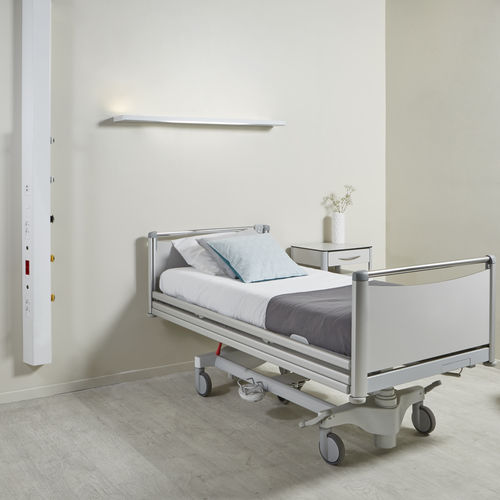 垂直床头设备带 - SIMPLE CARE - TLV Healthcare - 用于病房 / 带照明