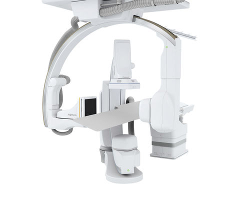 血管造影术荧光透视系统 - Alphenix Biplane - Canon Medical Systems Europe - 数字 / 用于心脏荧光检查 / 天花板悬挂式C形臂