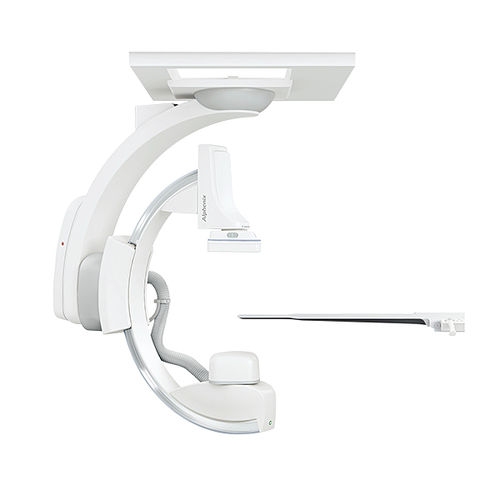 数字荧光透视系统 - Alphenix Sky+ - Canon Medical Systems Europe/佳能 - 血管造影术 / 用于心脏荧光检查 / 天花板悬挂式C形臂
