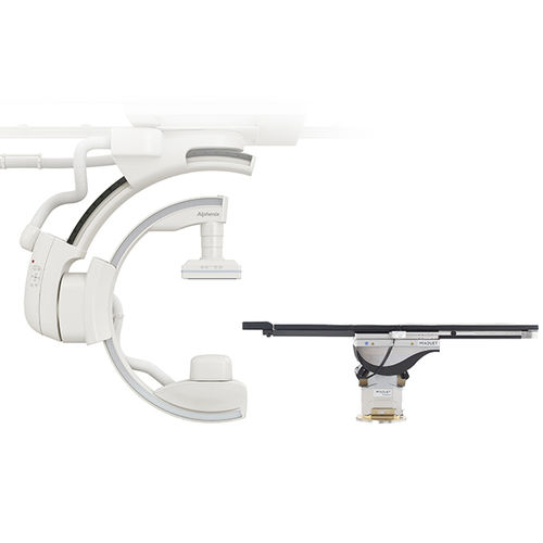 血管造影术荧光透视系统 - Alphenix Hybrid+ - Canon Medical Systems Europe/佳能 - 数字 / 用于心脏荧光检查 / 天花板悬挂式C形臂