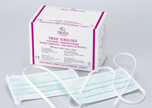 三叠式手术口罩 - SURGI-FACE - Troge Medical  - 聚丙烯 / 50个每盒 / 一次性