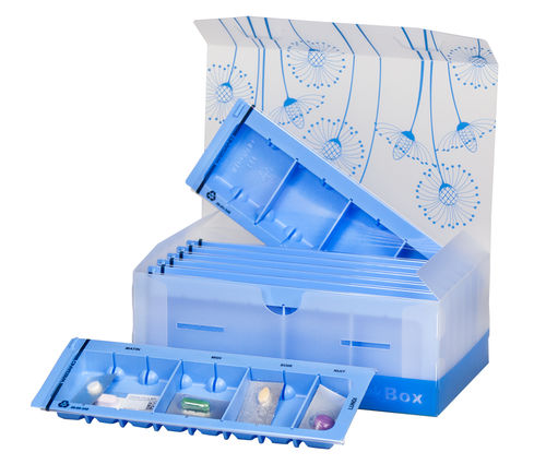 每周储存容器 - WeekBox Set M-Flex / 600.201.341 - Wiegand AG/微耕 - 药物分配 / 分区