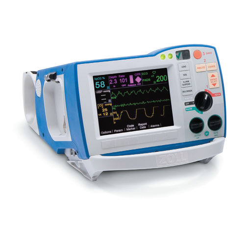 半自动体外除颤器 - R series® - ZOLL Medical Corporation/卓儿医药 - 公共空间 / 双相 / 带多参数监护仪