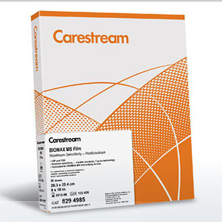 多功能放射照相X光胶片 - BioMax MS - Carestream/锐珂 - 8 x 10 / 14 x 17 / 10 x 12
