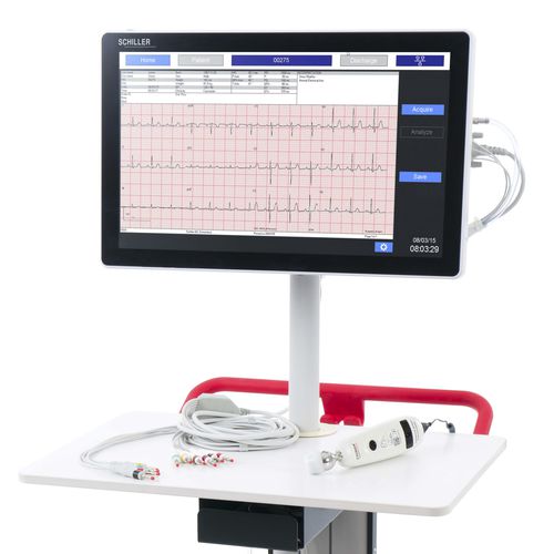 12导联心电图多参数监护仪 - DS20 - SCHILLER/席勒 - 紧凑型 / 便携式 / 滑轮