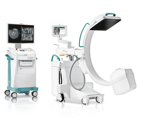 移动式影像增强器 - Ziehm Imaging - 平板探测器 / 带视频柱
