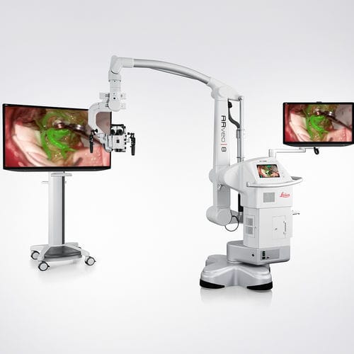 神经外科手术显微镜 - Evolved ARveo 8 - Leica Microsystems/徕卡显微镜系统 - 带滑轮