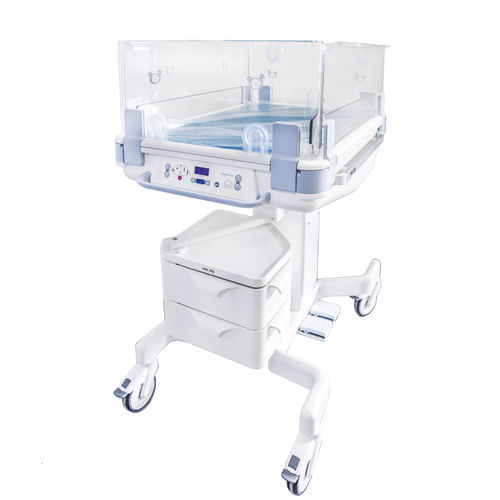 可调高度医用婴儿床 - Lifetherm 2000 - Heinen und Löwenstein - 倾斜 / 带收纳 / 透明
