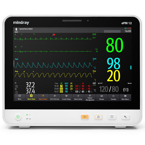 便携式病人监护仪 - ePM™ - Mindray/迈瑞 - 紧凑型 / 床头柜 / ECG