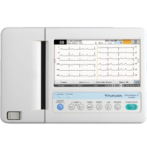 静息心电图仪 - CardiMax FX-8300 - Fukuda Denshi/福田 - 12通道 / 数字 / 带打印机