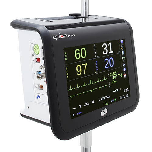 便携式病人监护仪 - Qube Mini  - Spacelabs Healthcare/太空实验室 - 模块化 / 紧凑型 / 床头柜