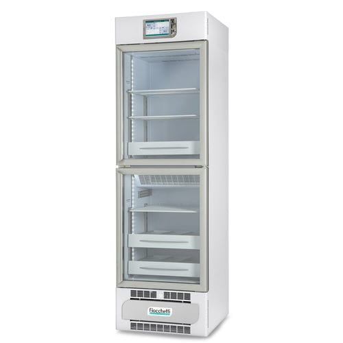 血浆冷冻柜 - PLASMA-VISION 2T 400 TOUCH - Fiocchetti Scientific - 橱柜式 / 双门 / 带玻璃门