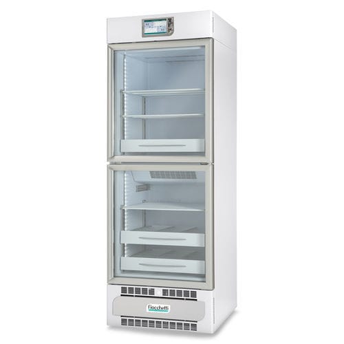 血浆冷冻柜 - PLASMA-VISION 2T 500 TOUCH - Fiocchetti Scientific - 橱柜式 / 双门 / 带玻璃门