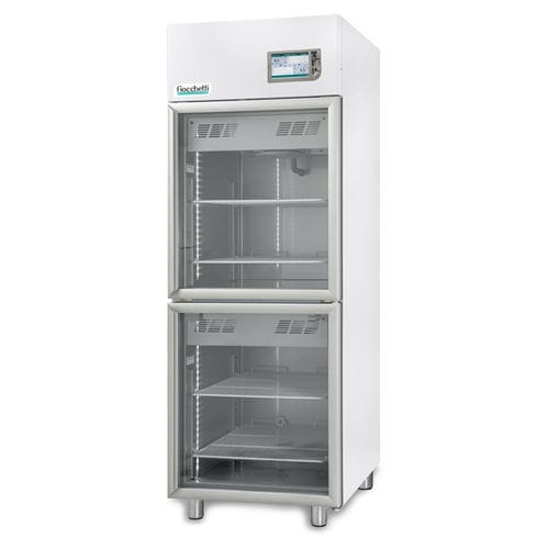 血浆冷冻柜 - PLASMA-VISION 2T 700 TOUCH - Fiocchetti Scientific - 橱柜式 / 双门 / 带玻璃门