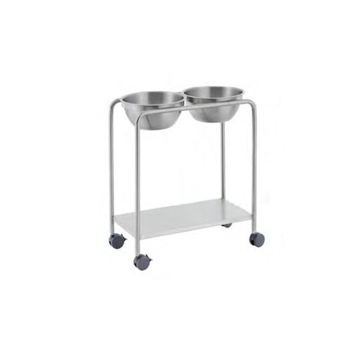 双托盘盆架 - 40575 - Üzümcü Medical Devices - 脚轮 / 不锈钢