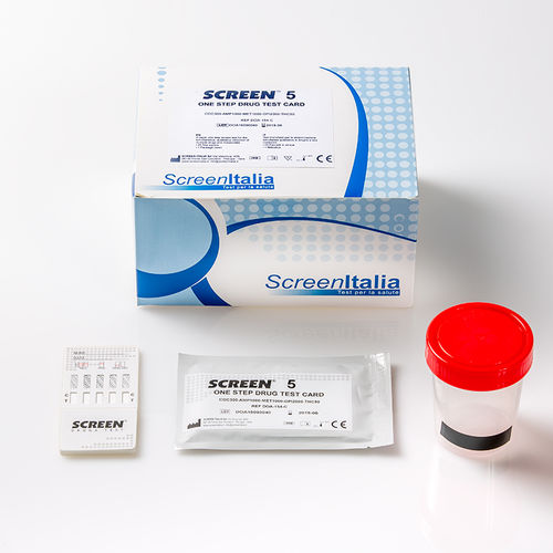 药物检出快速诊断检测 - SC-0104-25 - SCREEN ITALIA - 尿液代谢产物 / 可卡因 / 脱氧麻黄碱（冰毒）