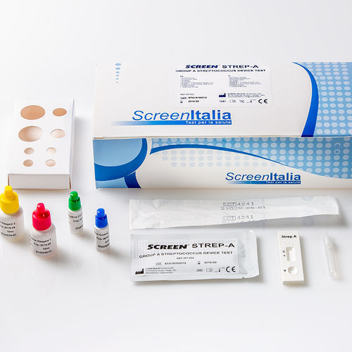 A型链球菌快速诊断检测 - SC-0715-20 - SCREEN ITALIA - 质量控制 / 抗原 / 咽拭子