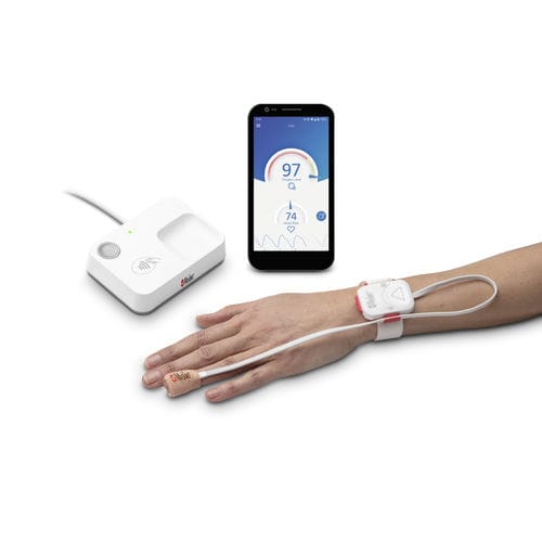 手持式脉搏血氧仪 - SafetyNet Alert™ - Masimo/麦斯莫医疗 - 居家护理 / 人用 / BPCO