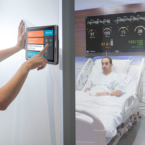 医用显示器 - UniView: 60™ - Masimo/麦斯莫医疗 - 重症监护 / 壁挂式