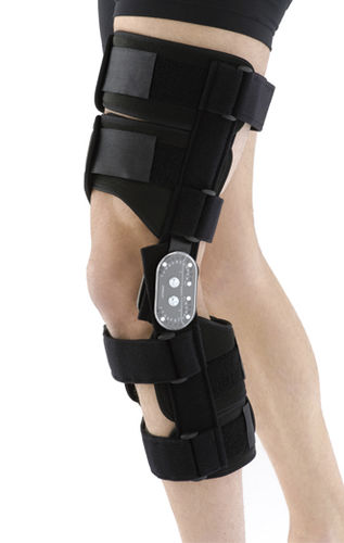 膝关节矫形器 - GENUGIB® POST-OP - Gibaud - 固定膝盖韧带 / 铰接式