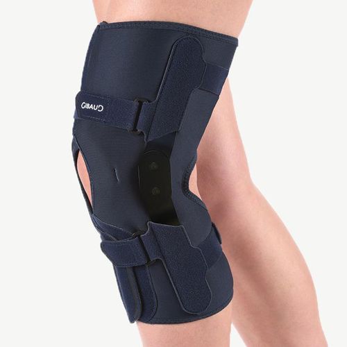 膝关节矫形器 - GENUGIB®Open - Gibaud - 固定髌骨 / 膝盖处有开口 / 铰接式