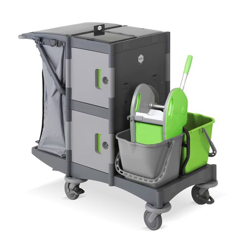 医用推车 - BRIX SCHOOL - IPC - 清洁 / 带桶 / 带门
