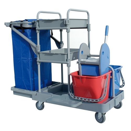 医用推车 - STARACE 102 - IPC - 清洁 / 2 托盘式 / 带桶