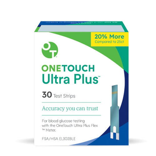 糖尿病试剂带 - OneTouch Ultra Plus™ - Lifescan - 血液