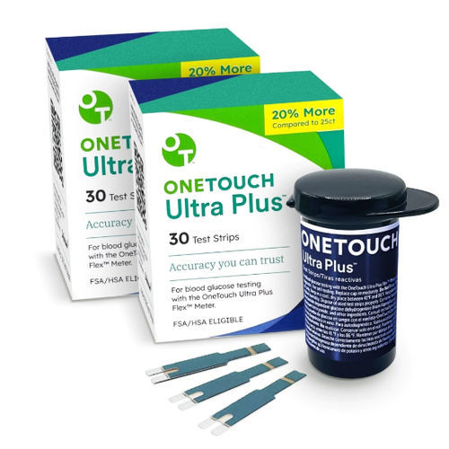 糖尿病试剂带 - OneTouch Ultra Plus™ - Lifescan - 血糖 / 血液