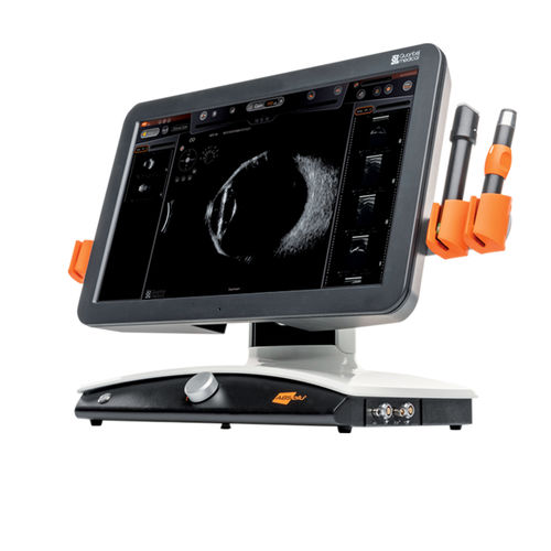 台式、桌面式超声诊断仪 - ABSolu - Quantel Medical - Ophthalmology - 用于眼科超声检查 / 黑白 / 触摸屏