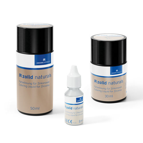 树脂材质牙科材料 - Zolid Naturals - Amann Girrbach - 用于牙齿着色 / 液体 / 彩色