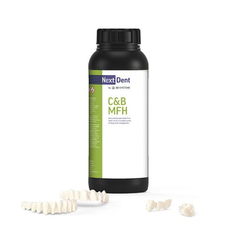 混合复合材料牙科材料 - C&B MFH - 3D Systems - 用于牙冠 / 用于牙桥 / 半透明