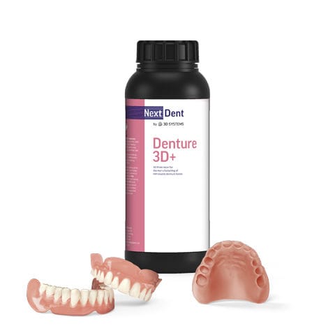 假牙制造牙科材料 - 3D+ - 3D Systems - 半透明 / 生物相容性