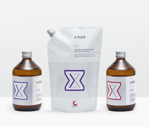 树脂材质牙科材料 - XPLEX - Candulor - 牙龈 / 用于假牙制造 / 粉末