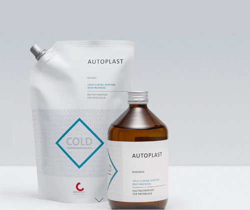 树脂材质牙科材料 - AUTOPLAST - Candulor - 牙龈 / 用于假牙制造 / 粉末