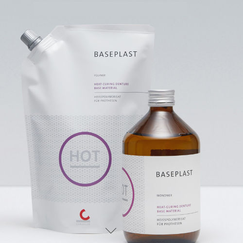 树脂材质牙科材料 - BASEPLAST - Candulor - 牙龈 / 用于假牙制造 / 粉末