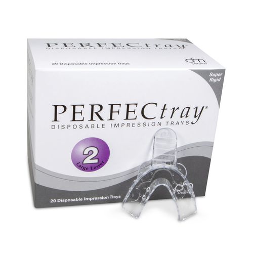 部分牙齿口腔印模托盘 - Perfectray®#2 - DenMat Holdings - 下部 / 带孔