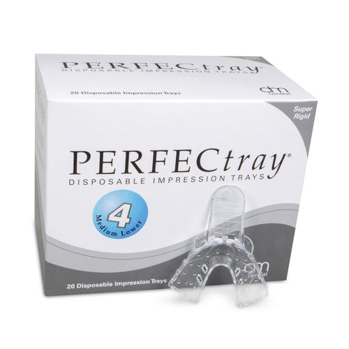 部分牙齿口腔印模托盘 - Perfectray® #4  - DenMat Holdings - 下部 / 带孔