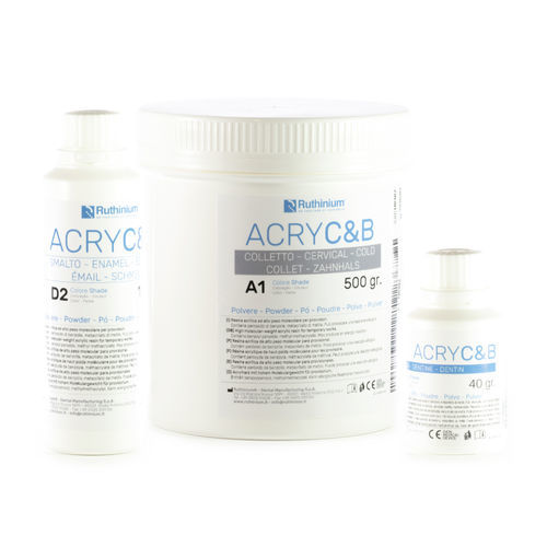 丙烯塑料牙科材料 - ACRY C&B - Ruthinium Group - 树脂材质 / 牙科实验室 / 用于牙冠