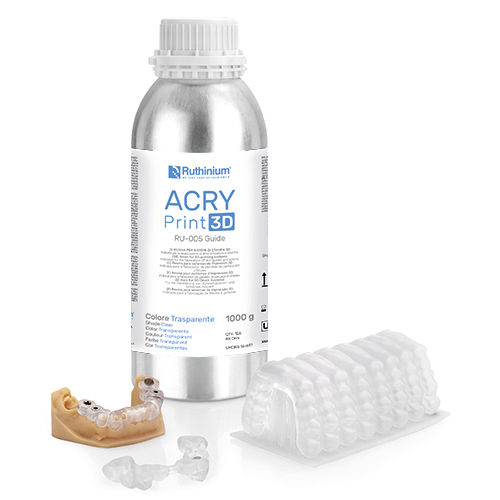 树脂材质牙科材料 - ACRY  RU-005 GUIDE - Ruthinium Group/登士柏西诺德牙科产品 - 用于治疗固定托 / 用于3D打印 / 义齿