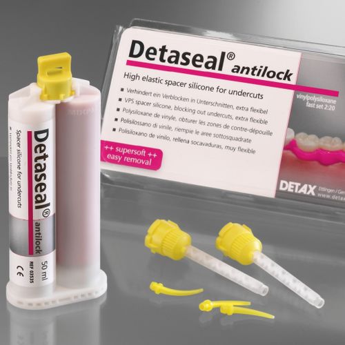 硅胶牙科材料 - Detaseal® antilock - DETAX GmbH & Co. KG   - 用于印模托盘 / 白色