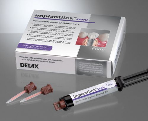 牙齿修复牙齿胶粘剂 - implantlink® semi Forte - DETAX GmbH & Co. KG   - 用于种植体基台 / 树脂 / 光聚合
